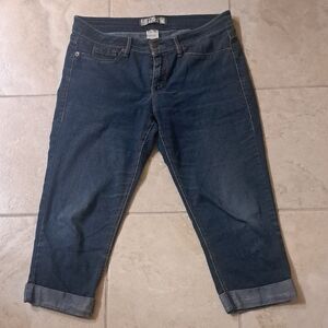 17/21 Blue Jean Capri's, Size 10 (Run Large)